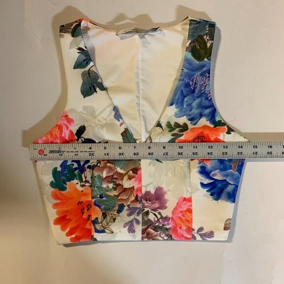 Lovers + Friends Women's 2 Piece V Neck‎ Sleeveless Floral Dress Set Size XS/S - Picture 10 of 15